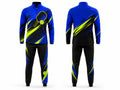 Custom Pickleball Warm-Up Set | Wholesale Pickleball Team Jacket and Pants | Royal Blue Black Lime Green | Apparels Bridge