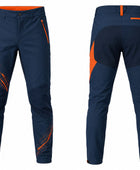 Climbing Pants – Custom Navy Orange Bouldering Teamwear Wholesale
