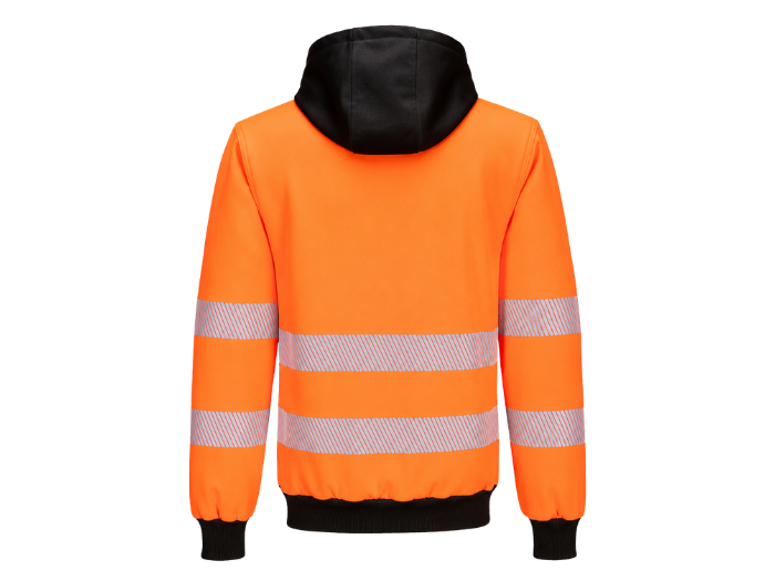 Railway Hi-Vis Zip Hoodie Orange and Black | B2B Low MOQ Railway Workwear Manufacturer