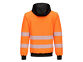 Railway Hi-Vis Zip Hoodie Orange and Black | B2B Low MOQ Railway Workwear Manufacturer