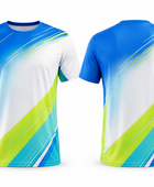 Custom White Blue Lacrosse Shooter Shirt – Wholesale Team Training Top