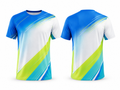 Custom White Blue Lacrosse Shooter Shirt – Wholesale Team Training Top