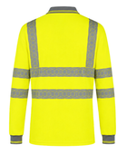 Railway Hi-Vis Long Sleeve Polo Shirt Yellow | B2B Low MOQ Railway Workwear Manufacturer