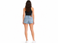 Wholesale Custom Light Blue Denim Shorts Manufacturer Private Label High Waist Cut Off Shorts
