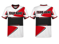 White, Red & Black Ping Pong Jersey – Team Table Tennis Performance Wear, Wholesale Bulk, Low MOQ