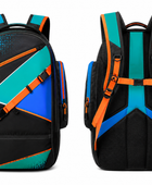 Custom Lacrosse Backpack – Black Orange Wholesale Team Gear Bag