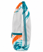 Custom Swim Mesh Drawstring Bag – White Teal Wholesale Team Bag
