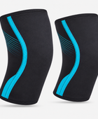Custom Powerlifting Knee Sleeves | Wholesale Compression Knee Sleeves | Black Blue | Apparels Bridge