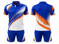 Blue & Orange Training Uniform – Bulk Performance Sportswear, Low MOQ, Wholesale Team Uniform