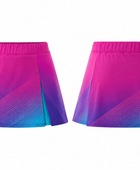 Custom Pink Purple Women’s Badminton Skort – Wholesale Teamwear