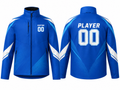 Custom Blue Soccer Jacket | Wholesale Team Warmup Jacket for Clubs Schools and Bulk Orders