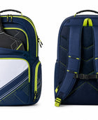 Custom Pickleball Backpack | Wholesale Pickleball Team Bag | Navy Lime Green White | Apparels Bridge