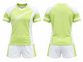 Custom Badminton Uniform – Green & White Team Set, Wholesale, Low MOQ, Bulk Sportswear