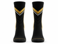 Custom Black Gold Badminton Crew Socks – Wholesale Club Teamwear