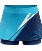 Custom Women’s Padel Skort – Cyan Navy Wholesale Teamwear