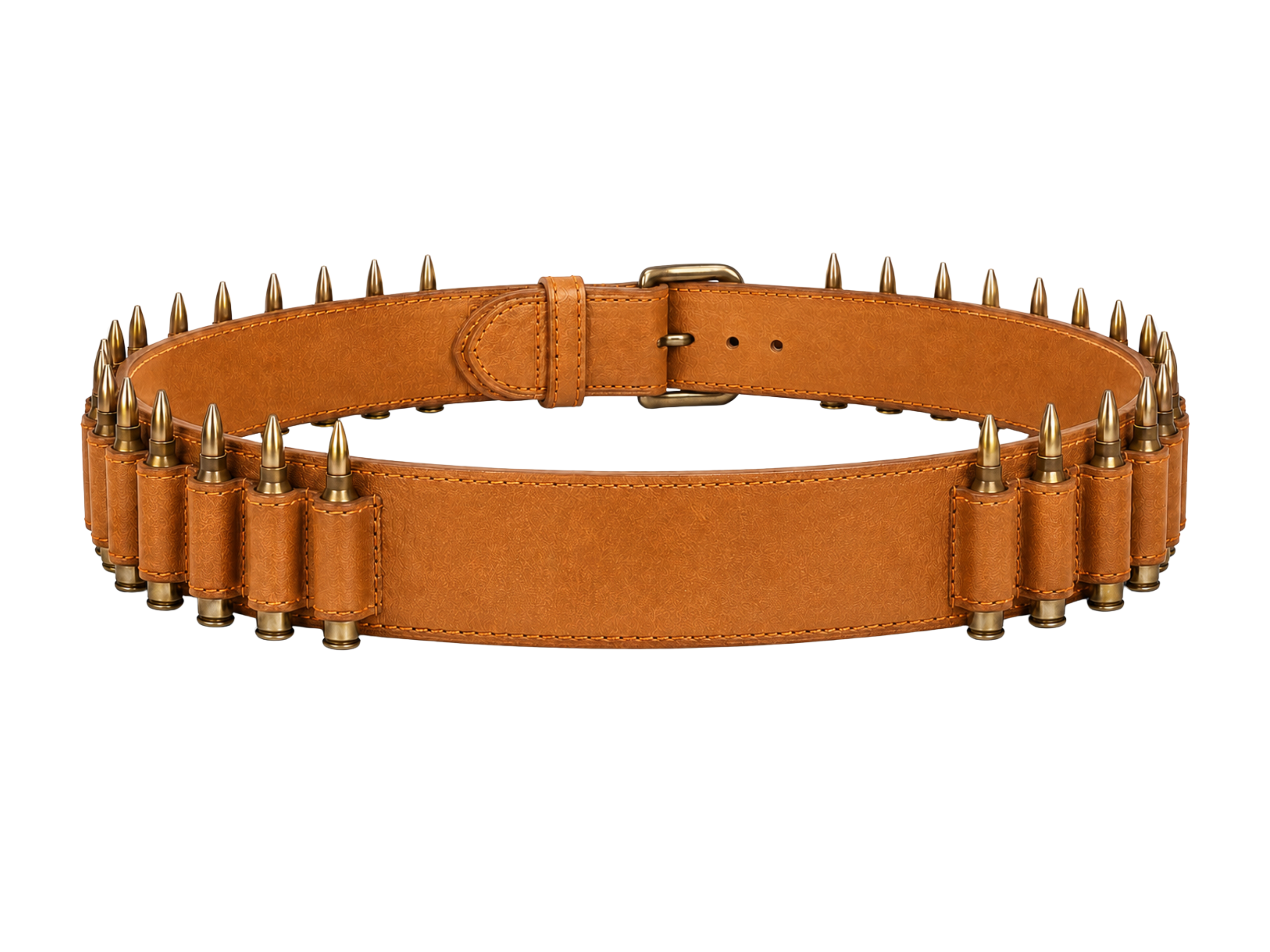 Leather Cartridge Hunting Belt – Tan Brown | B2B Low MOQ