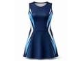 Custom Women’s Padel Dress – Navy Cyan Club Teamwear Wholesale