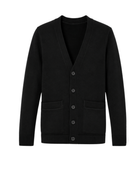 School V-Neck Sweater Cardigan Black | B2B Low MOQ Wholesale Manufacturer