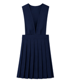 School V-Neck Pleated Jumper Navy Blue | B2B Low MOQ Wholesale Manufacturer