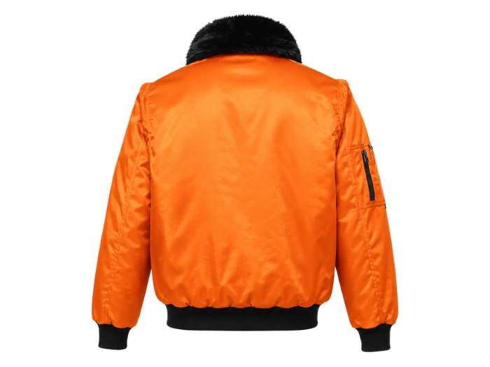 Custom Pilot Jacket Orange B2B Workwear Jacket