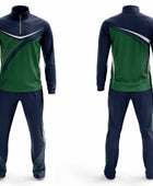 Custom Green Cricket Tracksuit – Sublimated Jacket & Pant Set for Wholesale Clubs