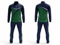 Custom Green Cricket Tracksuit – Sublimated Jacket & Pant Set for Wholesale Clubs
