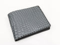Custom Gray Crocodile Embossed Leather Bifold Wallet Set Wholesale Promotional Corporate Gift Manufacturer