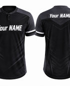 Training Lifestyle Jersey Black White – Custom Name – Performance Gym Wear – Unisex – Bulk Wholesale