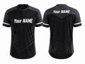 Training Lifestyle Jersey Black White – Custom Name – Performance Gym Wear – Unisex – Bulk Wholesale