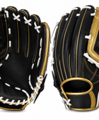 Custom Black Gold Baseball Glove | Wholesale Team Fielding Glove for Bulk Orders