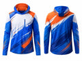 Custom Blue & Orange Climbing Jersey – Team Uniform Wholesale, Low MOQ, Personalized Name & Number