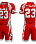 Red & White Custom Football Uniform – Wholesale Bulk Team Kit, Low MOQ, B2B Performance Apparel