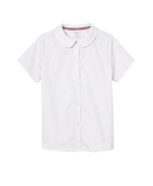 School Short Sleeve Peter Pan Collar Blouse White | B2B Low MOQ Wholesale