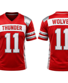 Red Custom Football Jersey – Wholesale Bulk Team Uniform, Low MOQ, B2B Performance Apparel