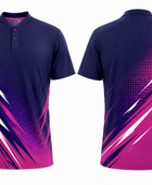 Disc Golf Tournament Polo Shirt – Custom Purple Pink Teamwear Wholesale