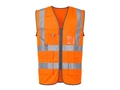 Electrician High-Visibility Workwear Waistcoat Orange/Grey | B2B Low MOQ Safety Vest