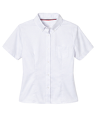 School Short Sleeve Fitted Oxford Shirt White | B2B Low MOQ Wholesale