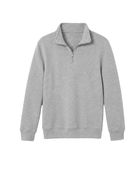 School Quarter Zip Sweatshirt Light Grey | B2B Low MOQ Wholesale