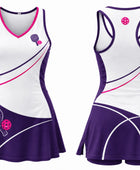 Custom Women's Pickleball Dress | Wholesale Pickleball Team Uniform Dress | White Purple Pink | Apparels Bridge