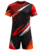 Custom ping pong Warm Up Set – Black Red Ping Pong Teamwear for Wholesale Buyers