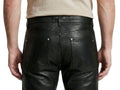 Elephant Metallic Black Faux Leather Wide Leg Jeans Wholesale | Custom Private Label Pants Manufacturer