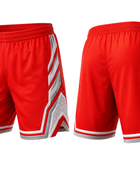 Red Custom Football Shorts – Wholesale Bulk Team Uniform, Low MOQ, B2B Performance Apparel