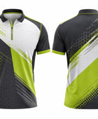Green, White & Lime Padel Jersey – Team Performance Sportswear, Wholesale Bulk, Low MOQ