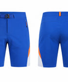 Custom Blue & Orange Climbing Shorts – Team Uniform Bulk Orders, Low MOQ, Personalized Name & Number