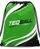 Custom Teqball Drawstring Bag – Green Black Sports Backpack for Wholesale Teamwear Buyers