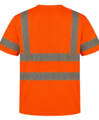 Custom Haulage Hi-Vis T-Shirt Orange/Grey Workwear Low MOQ