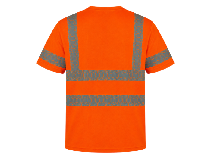 Custom Haulage Hi-Vis T-Shirt Orange/Grey Workwear Low MOQ