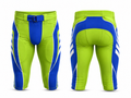 Custom Green Blue American Football Shorts | Wholesale Teamwear Shorts for Bulk Orders