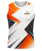 Custom White Orange Squash Training Vest – Team Apparel