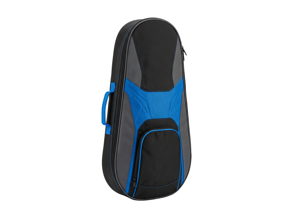 Custom Squash Racket Bag – Black Blue Team Bag front design preview